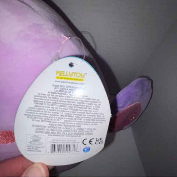 Brenda the Purple Butterfly 12 inch Squishmallow Stuffed Animal Toy - Picture 7 of 9